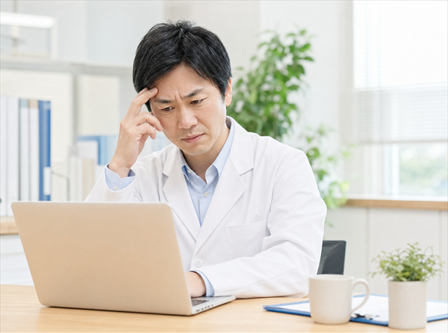リニューアル後に検索順位が下がり頭を抱える歯科医院の院長
